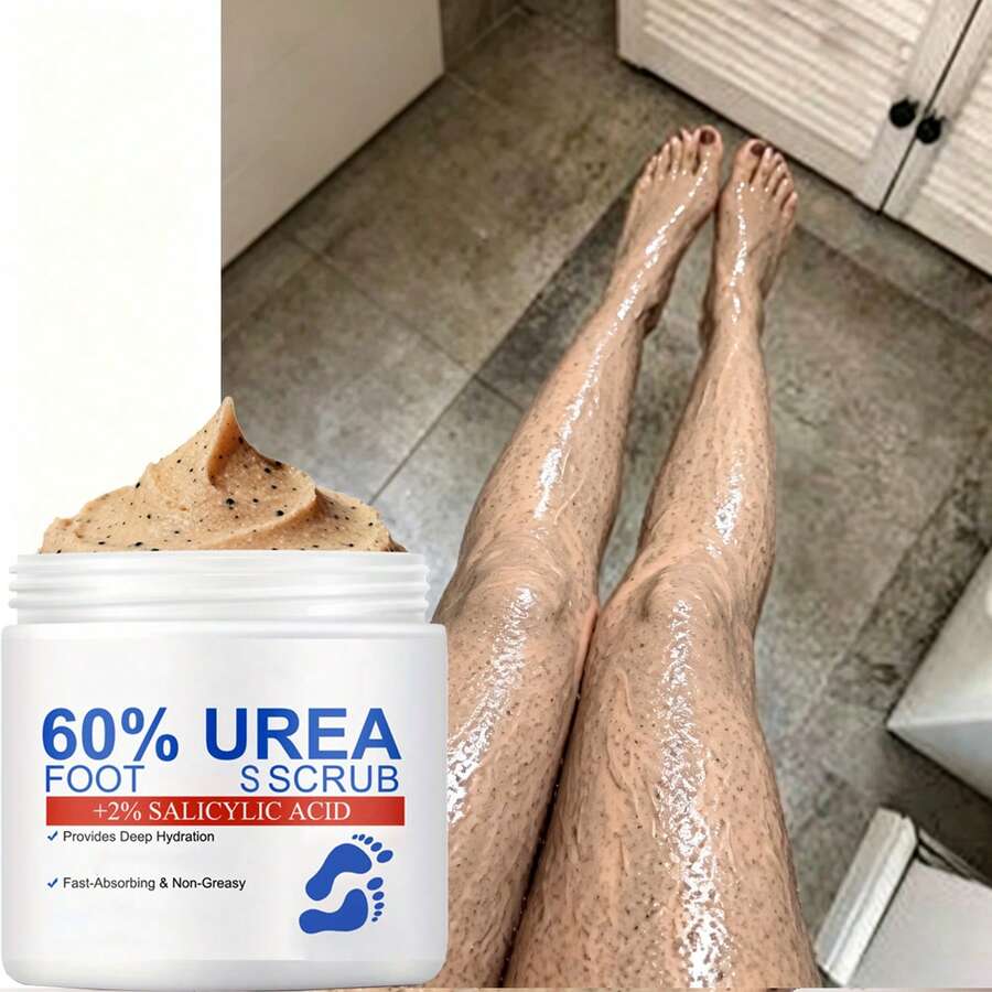 Crema exfoliante para pies con un 60 % de urea y un 2 % de ácido salicílico,cremas exfoliantes con urea, piedra pomex para baño,diseñada específicamente para talones secos y agrietados. Elimina la piel muerta, hidrata en profundidad y proporciona un cuidado profesional de los pies.hombre regalos - Carbón de bambú - Ver 1