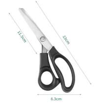 Green Safety Edge Scissors, Comfortable Grip, Hand-Held Serrated Sewing Scissors, Professional Tailoring - Zigzag Stitch - View 10