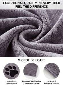 Handuk Hewan Peliharaan Super Menyerap Cepat Kering Handuk Mandi Mikrofiber Handuk Mandi Anjing Handuk Gosok Bordir Kerajinan - MultiWarna - View 8