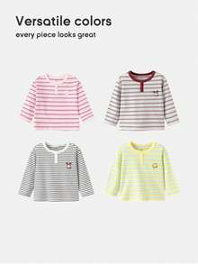 Balabala Infant Long Sleeve T-Shirt 2026 New Autumn Soft Base Layer Top, Cute Cartoon Comfortable Daily Wear For Baby And Toddler - Yellow Tone - View 11