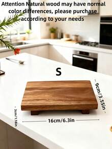 Stool Tray, Sushi Tray, Tray Plate, Solid Wood Dining Tray, Suitable For Restaurant, Camping, Outdoor Use, Washable, Optional Sizes, Can Hold Food And Snacks, Also Can Be Used To Hold Soap And Towels - View 12