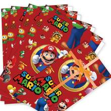asmodee Mario Gift Wrapping Paper, 5 Sheets Per Pack, With High-Definition Game Character Patterns, Suitable For Hand-Decorating Gift Wrappings For Holidays, Daily Use, And Birthdays. - Multicolor - View 4