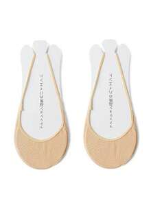 1/5/10 Pairs Women's Boat Shape Invisible Low Cut Summer Thin Anti-Slip Half Palm Short Socks Non-Slip High Heel Short Socks - Multicolor - View 3