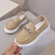 Boys, Girls, Slip-On Shoes, Lightweight, Comfortable, All Season, School, Gift - Khaki - View 2