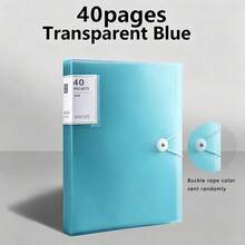 1 buah Map Dokumen Sampul Transparan, Map File Sisipan Transparan, Map Penutup Jepit, Tas Penyimpanan Aneka Warna, Binder Lembar Lepas Aneka Spesifikasi, Album Penyimpanan, 20/30/40/60/100 Halaman, Kantong Sisipan Multi-Lapisan A4, Tersedia 6 Warna, Tahan Noda, Tahan Air, Nyaman Disentuh, Tas Dokumen Sekolah, Tas Kertas Ujian Mata Pelajaran Siswa, Album Koleksi Karya Seni & Sertifikat, Desain Modis - MultiWarna - View 31