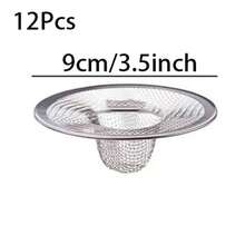 12/5/1pc Stainless Steel Slanted Filter Mesh, 2/2.75/3.5 Inch Metal Mesh Strainer, Suitable For Kitchen Sink/Bathroom, Bathtub, RV Sink, Floor Drain, Balcony Drain, Fast Drainage And Effective Full Mesh Basket, Kitchen Essential - Stainless Steel Filter Mesh - View 15