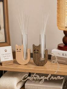 Personalized Cat Whisker Collector, Personalized Pet Hair Memorial Container, Customized Cat Fridge Magnet, Cat Whisker Collector, Cat Souvenir, Funny Small Gift For Friends, Used To Store Cat Whiskers, Glass Material, Pet Memorial Style, Suitable For Cat Lovers - Multicolor - View 5