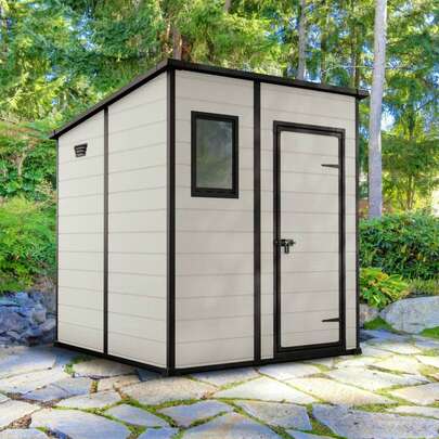 Dmora Cranbrook - Casetta da Giardino, 185x183.5x200h cm Beige