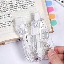 1/2/6/8 Rolls Transparent Mini Correction Tape, Large Capacity, Portable Eraser, Suitable For Home, Office, School Learning Tools, Quiet Correction Tape - Multiple Styles - View 5
