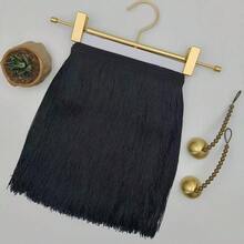 2 Yards Sewing Fringe Trim Tassel Sewing Trim Lace Polyester Fibre Tassel For Clothes Accessories Latin Wedding Dress And DIY Lamp Shade Decoration - Multicolor - View 6