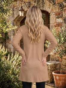 Women Blouses & Shirts - Khaki - View 3