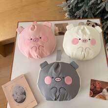 1Pc Cartoon Embroidery Cute Underwear Bag,Travel Underwear Storage Bag,Sock Storage Bag,Portable Three In One Storage Bag,Back To School Supplies - Multicolor - View 4