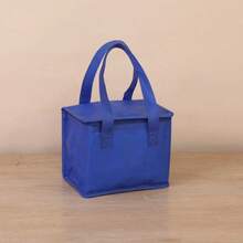 Insulated Cooler Bag, Lunch Bag, Lunch Tote Suitable For Drinks And Meals - Portable Design Keeps Food And Drinks Fresh All Day - Pure Blue Style - View 2