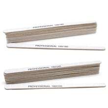 5/10/25/50/100Pcs Professional Nail File 100/180/240 Sanding Buffer Block UV Gel Nail Polish Pro Nail Files Artificial Nail Tips Manicure Pedicure DIY Tools Accessories - White - View 7