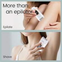 Hatteker 1pc 2-In-1 Electric Epilator USB Rechargeable Multi-Function Women's Intimate Trimmer Armpit Hair Removal Device Shaver Razor - View 11