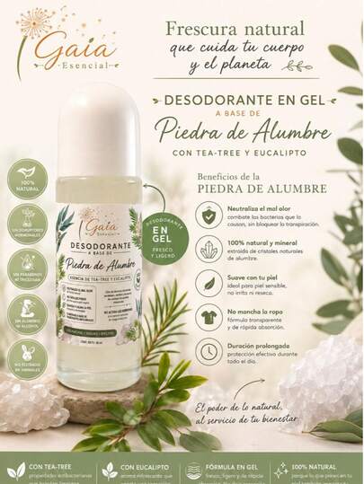 Alum And Eucalyptus Stone Gel Deodorant