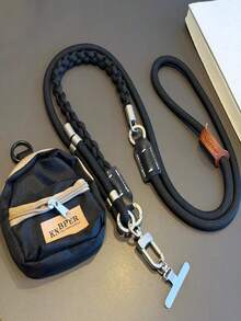 1pc Small Backpack Coin Purse Crossbody Phone Lanyard, Smartphone One Shoulder Bag Strap, Smartphone Protective Case Lanyard, Phone Accessory Keychain Phone Chain, Bag Charm Key Ring, Adjustable Long Anti-Loss Shoulder Strap With Universal Phone Patch, Storage Small Items Travel Accessory Halloween - Multicolor - View 6