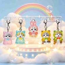 mofusand 1pc Hot Cat Blind Box, Small Animal Raincoat Dress, Random Style. Holiday Gift Giving Is Preferred. It Is Given To Family, Friends And Classmates. It Is Fun To Open The Box And Has Cute Accessories. (Stochastic Style) - Multicolor - View 1
