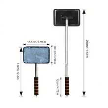 4pcs Car Glass Brush And Replacement Cloth, With Extendable Handle, Portable Car Cleaning Tool, Suitable For Efficient Cleaning Of Car Windows And Glass, Car Cleaning Accessories, Random Color - A - View 3