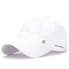 Solid Color Casual Quick-Dry Breathable Mesh Baseball Cap, Unisex Summer Sun Protection Outdoor Sports Duck Bill Hat - A - View 13