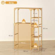Set portaoggetti per il bagno - Color Legno - Visualizzare 2