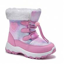 Girls' Winter Outdoor Warm Snow Boots - Pink - View 7