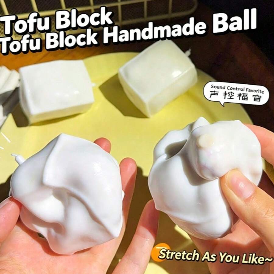 1pc Cross-Border Hot-Selling Realistic Tofu Building Block Handmade ...