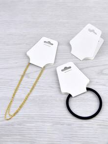 25/50/100/200pcs Jewelry Display Cards, Necklace Bracelet Hair Tie Storage Holder Packaging Cardboard - View 8