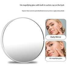 1pc Tri-Fold LED Makeup Mirror, Rotatable Desktop Mirror, 3x/2x/1x Magnification, Touch Screen Brightness Control, With Stand And 3 Lighting Modes, Suitable For Home And Travel Use, Ideal Holiday Gift - Multicolor - View 11