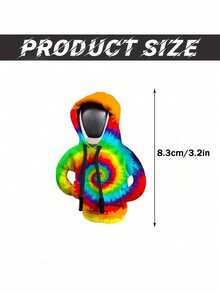 Creative Tie-Dye Colorful Personalized Car Interior Modification Decoration Funny Gear Shift Cover Dustproof Protective Sleeve - A - View 5