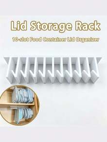 Pot Lid Storage Rack, Cabinet Door Organizer, Hanging Lid Holder For Kitchen Food Container Lids,Hanging Pot Lid Organizer Rack, Under‑Cabinet Lid Storage Holder, Space‑Saving Rack For Kitchen Container Pot Lids - Multicolor - View 6