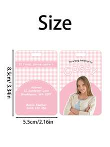 PVC Photo Name Tags, Backpack Luggage Tags, Double-Sided Anti-Loss Labels With Contact Information, Back To School Gift, Travel Luggage Identification Accessories - Multicolor - View 6