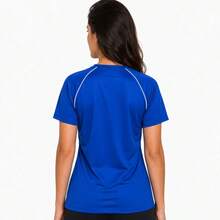 BRAZILINE Camisa Cruzeiro Basic Feminina Retrô oficial licenciada - Azul - Visão 5