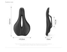 ROCKBROS 1pc Sports Comfortable Seat Cushion: Shock-Absorbing And Anti-Impact, With Hollow Air Channel For Heat Dissipation, Making Cycling More Comfortable - Black - View 9