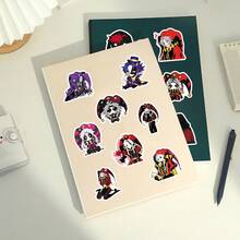 50pcs Cartoon Game Freak Circus Character Anime Jester Clown Decorative Notebook Stickers - Multicolor - View 9