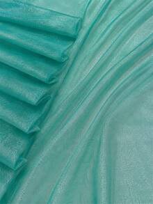 1Pc Water Ripple Textured Satin Fabric, Moire Wavy Embossed Wave‑Pattern Cloth, Soft Lustrous Flowy Draping Material For Dress, Blouse, Skirt, Evening Gown, Fashion Apparel And Hand‑Made Garment Sewing Projects - Multicolor - View 5