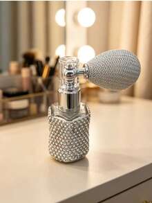 Botol Semprot Kaca Airbag Rhinestone untuk Perjalanan, Botol Isi Ulang Sampel Kosmetik Wewangian Portabel - View 12