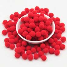 10/15/20/25/30/40/50mm Fluffy Mini Pom Poms, Christmas Red Plush Balls, Mixed Color Soft Fur Balls, Handmade Clothing, Wedding Decoration, DIY Pom Poms, Felt Balls, Sewing Craft Accessories - PM - View 23