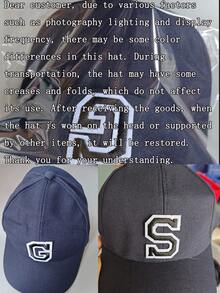 1 PC Newborn Toddlers Baby Children Hip Hop Cap A-Z Letter Baseball Caps Girls Boys Snapback Hat Adjustment Outdoor Casual Sun Hats 1-3Y - Navy Blue - View 4