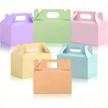 18pcs Gift Boxes, Paper Gift Packaging Boxes, DIY Packaging Boxes, Gift Boxes With Handles, Suitable For Halloween, Christmas, Back To School, Birthday Party Favors - View 3