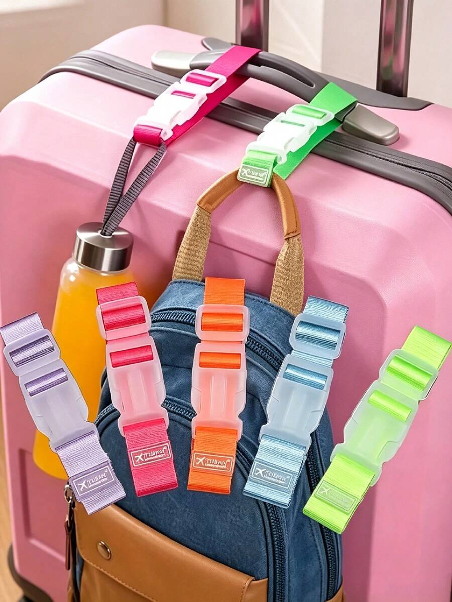1pc Portable Adjustable Luggage Strap With Buckle, Unisex, Suitable For Cruise, Camping, Outdoor, Beach Travel, Essential Back To School Accessory
