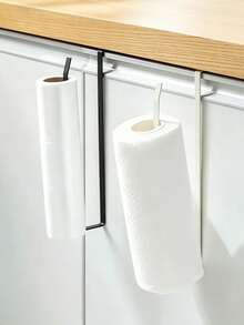 Metal Kitchen Paper Towel Holder, Multi-Functional Wall-Mounted Storage Rack, No Drilling Required, Suitable For Plastic Wrap, Kitchen Paper Towels, Tea Towels And Aluminum Foil Dispenser, Easy Installation, Ideal Gift For Kitchen Paper Towel Storage - Multicolor - View 7