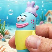 Miniso Mini Grain Figure‑Residents Of Bikini Bottom Blind Box, SpongeBob SquarePants Mini Character Model, Exquisite Desktop Display Ornament, Surprise Collectible Toy, Nice Present For Hobby Collectors (1PC Random Delivery) - Multicolor - View 4