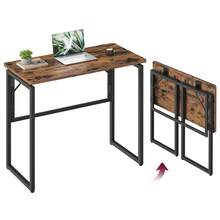 VASAGLE Folding Table, Folding Desk, Rounded Edges, 80 X 40 Cm - A - View 1