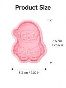 1pc Santa Figure Cookie Cutter Cute Holiday Baking Mold DIY For Biscuit Cake Decorating Xmas Home Kitchen Party Pastry Making Accessory Supplies - View 6