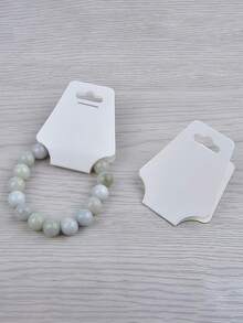 25/50/100/200pcs Jewelry Display Cards, Necklace Bracelet Hair Tie Storage Holder Packaging Cardboard - View 9