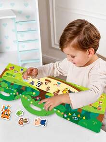 Quiet Time Busy Book With Jelly Stickers - Christmas And Halloween Theme Portable Learning, Suitable For & Toddler Activity Books - Multicolor - View 11