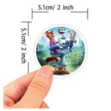 asmodee 50pcs Zootopia Glossy Cartoon Stickers Creative Graffiti Decals For Notebooks And Water Bottles - Multicolor - View 3