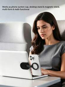 This Portable Adjustable 3-In-1 Multi-Function Phone Stand Is Suitable For Various Life Scenarios, Meeting Daily Use And Travel Needs - Multicolor - View 3