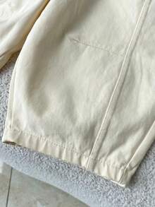 Young Boy Spring/Autumn Casual Long Pants, Simple Versatile Comfortable Casual Wear, Ideal For Outdoor Daily Wear And Outings - Cream - View 5